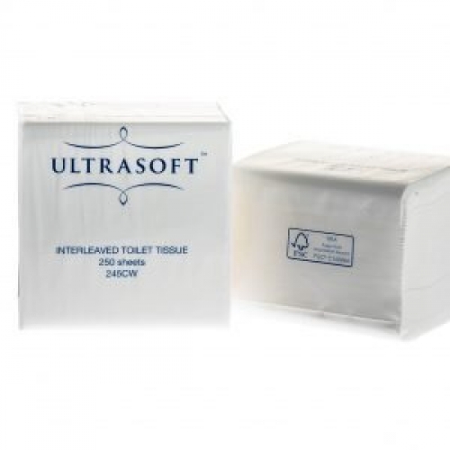 Ultrasoft Interleaved Toilet Tissue 2 ply