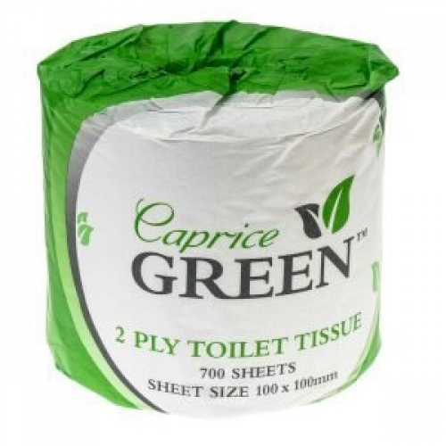 Caprice Green Toilet Roll 2 ply 700 shts