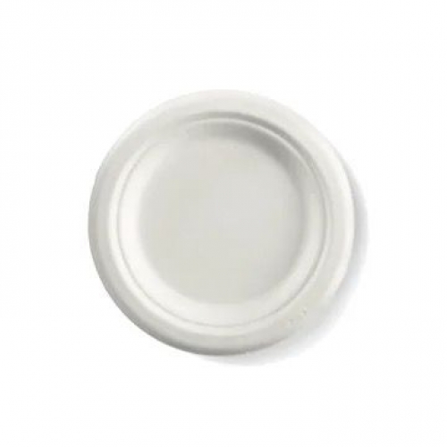 BioPak 15cm (6") round plate - white - Carton 1000
