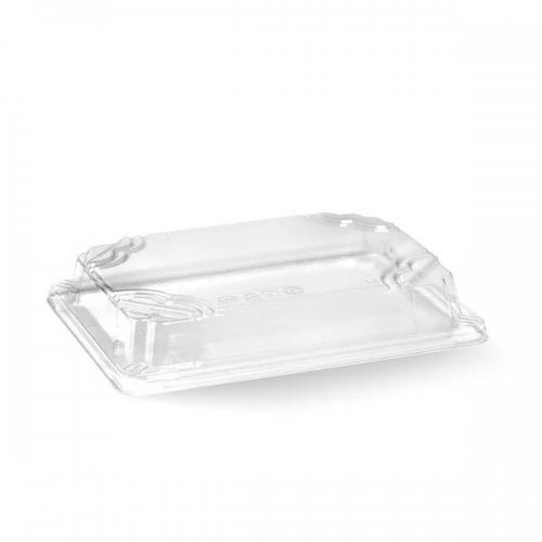 BioPak Medium sushi tray PLA lid - clear - Carton 600