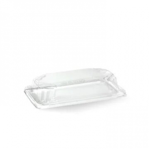 BioPak Small sushi tray PLA lid - clear - Carton 600