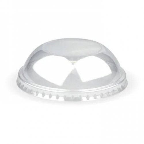BioPak 240ml (8oz) Ice Cream Cup PET Dome Lid - clear - Carton 1000