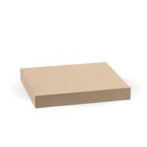 BioPak BioBoard Catering Tray Paper Lid - Small - FSC Mix - kraft - Carton 100
