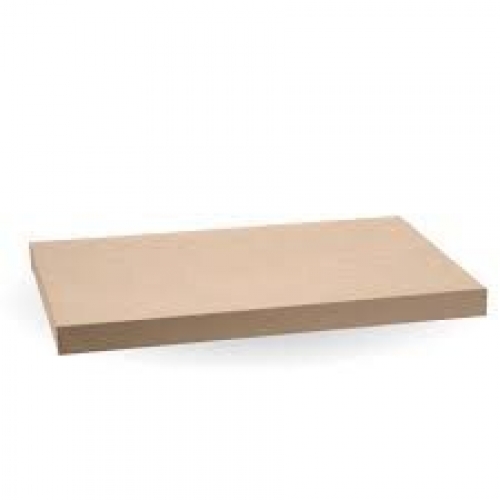 BioPak BioBoard Catering Tray Paper Lid - X Large - FSC Mix - kraft - Carton 50
