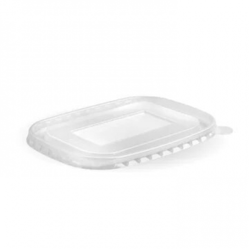 BioPak Rectangle PP lid - clear - Carton 240