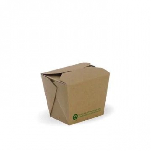 BioPak 240ml (8oz) noodle box - FSC MIX - printed kraft-look - Carton 500