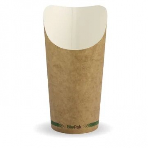 BioPak Large chip cup - FSC Mix - printed kraft-look - Carton 500