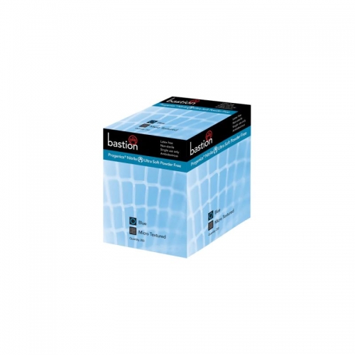 PROGENICS - Nitrile Ultra Soft Blue, Powder Free, Micro Textured - Carton/2000