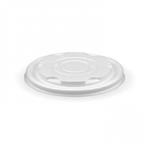 BioPak 250ml (8oz) bowl PLA lid - opaque - Carton 1000