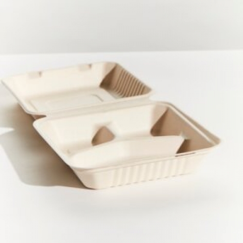 LARGE DINNER BOX (3 COMPARTMENTS) NATURAL CTN 200
