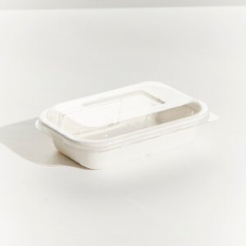RPET Clear Lid to suit Sugarcane Rectangular Container (500/650ml) CTN 500