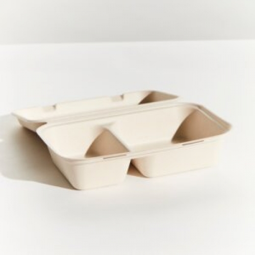 LARGE SNACK BOX (2 COMPARTMENTS) NATURAL CTN 250