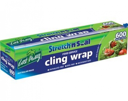 Stretch n Seal Food Cling Wrap Plastic Film (45cm x 600m) Per Roll