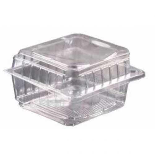 CONTAINER CLEAR/HINGE SMALL 046 PK250 110x100x65mm