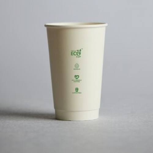16OZ TRULY ECO DOUBLE WALL WHITE CUP CTN 500