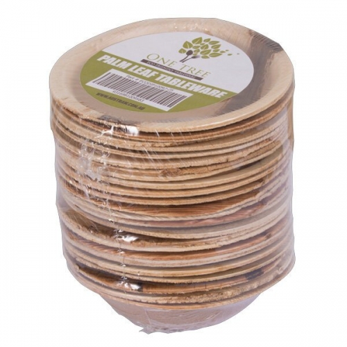 ONE TREE PALM LEAF ECO DIP BOWL - 100MM ROUND - PACK 25