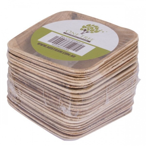 ONE TREE PALM LEAF ECO DIP BOWL - SQUARE 90MM - PACK 25