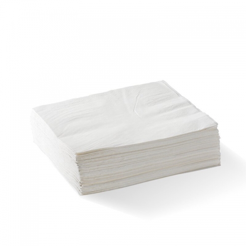 BioPak 2-ply 1/4 fold lunch napkin - FSC Mix - white - Carton 2000