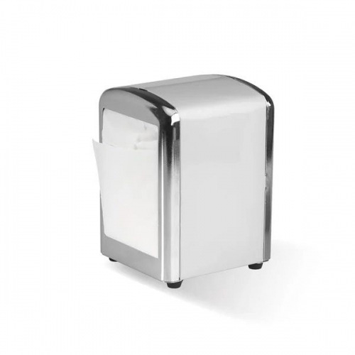 BioPak Tall / Compact Napkin Dispenser- Table Top- Plain - FSC Mix -grey- Ctn 36