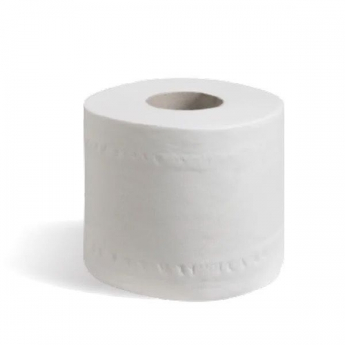 BioPak 2 ply toilet tissue roll - white - Carton 48