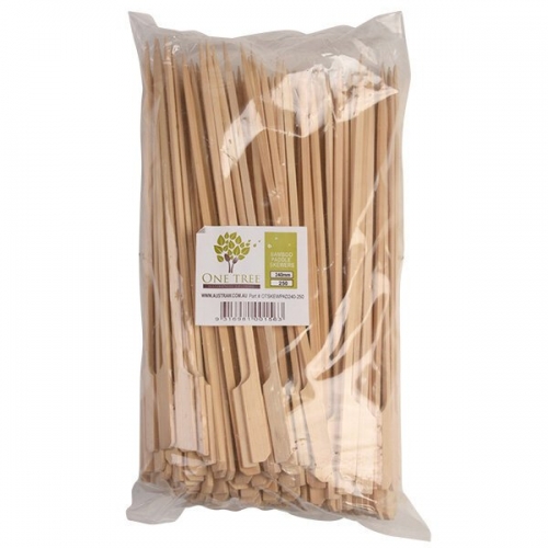 ONE TREE BAMBOO PADDLE SKEWER - 240MM - PACK 250 FSC 100%