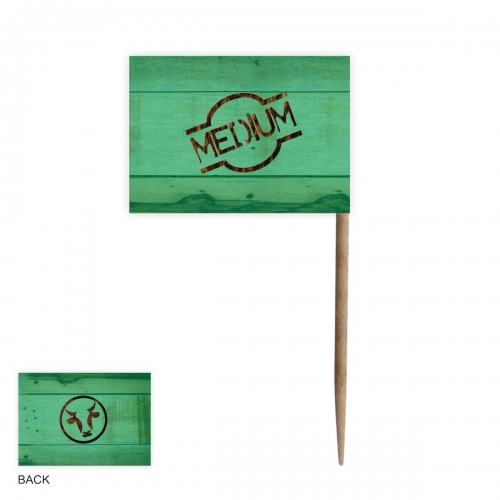 ONE TREE STEAK MARKER FLAG - MEDIUM - PACK 200 - FSC 100%