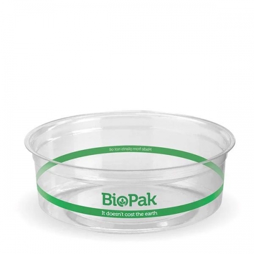 BioPak 240ml bowl - 121mm - clear - Carton 500