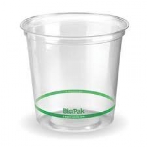 BioPak 960ml bowl - 121mm - clear - Carton 500