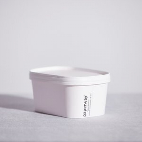 WHITE PP Paper lid to suit Paperway rectangular containers CTN 300