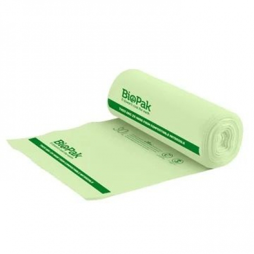 BioPak 50L bin liner - 940x600mm - 0.018mm - 18x30 - green - Carton 540
