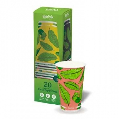 BioPak 510ml /16oz paper cold cups - 20pk - Carton 100