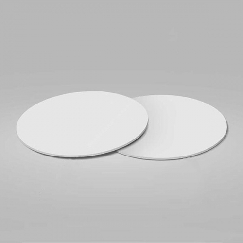 WOBBLY BOOT DRINK COASTER - ROUND - PLAIN WHITE - PACK 250